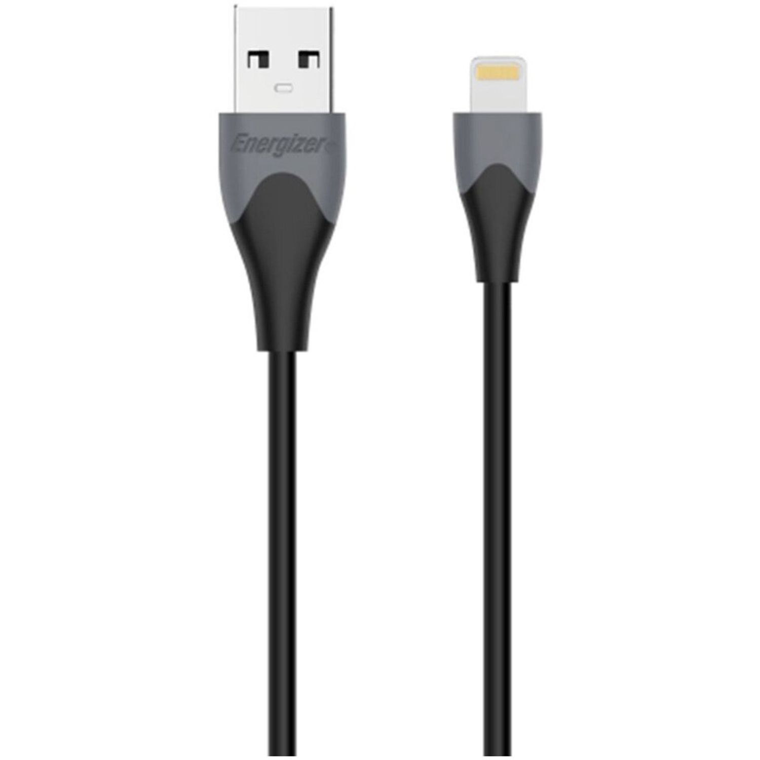 Cablu de date Energizer Lightning Bicolor, 1.2m, Negru fotografia produsului