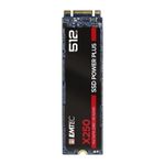 SSD Emtec Power Plus X250 512GB, SATA-III, M.2 2280 fotografia produsului View 3 S