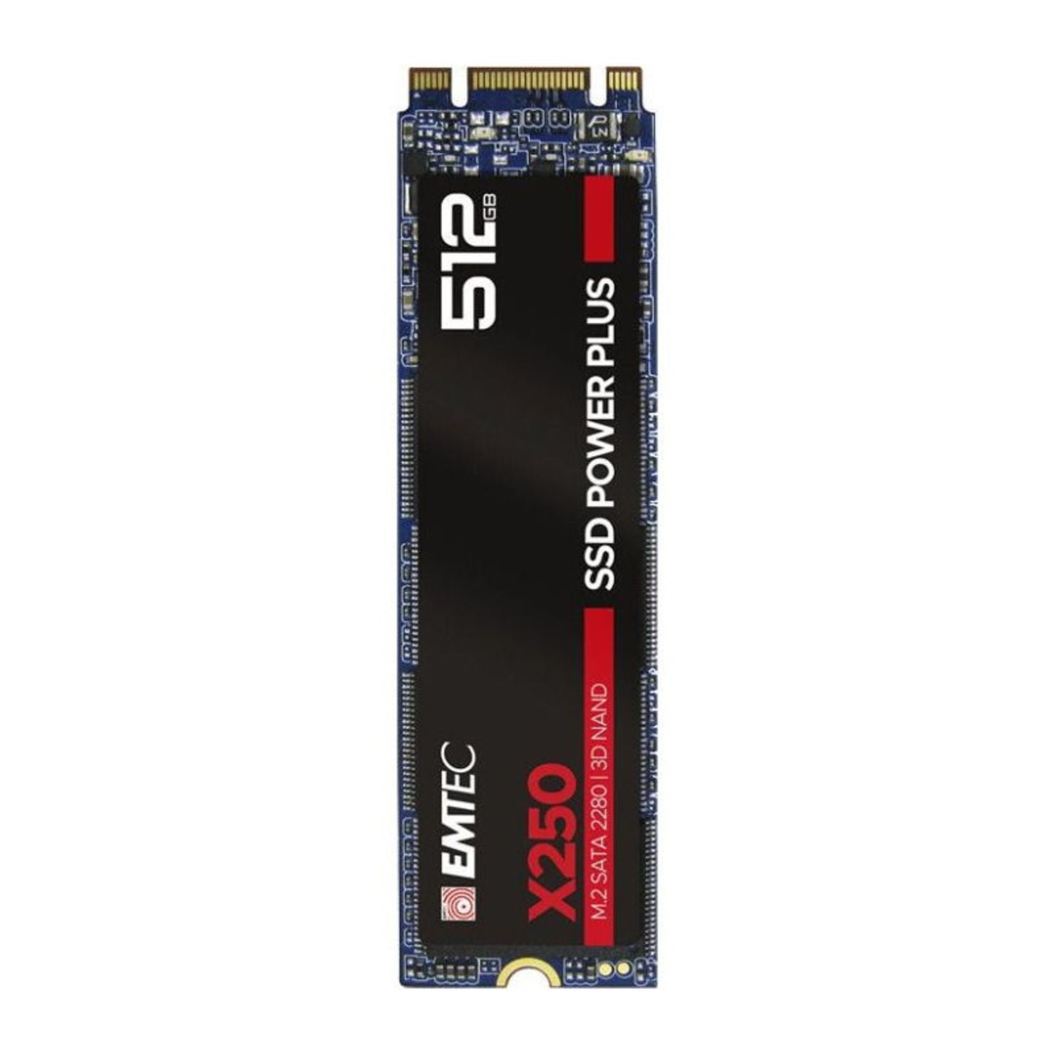 SSD Emtec Power Plus X250 512GB, SATA-III, M.2 2280 fotografia produsului View 3 L