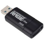 Memorie USB PATRIOT MEMORY Supersonic Rage Lite 256GB USB 3.2 Gen1 Black fotografia produsului View 2 S