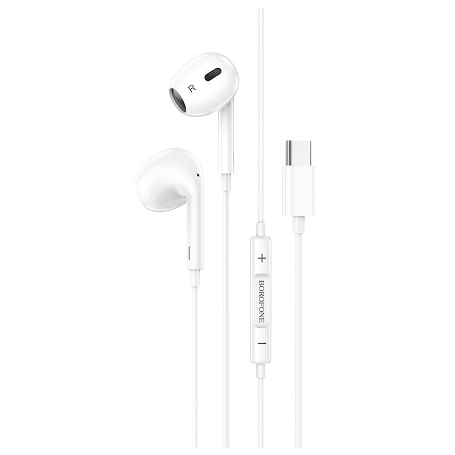 Casti In-Ear HOCO BM30 Max, Cu microfon, USB Type-C, 1.2m (Alb) fotografia produsului View 2 L