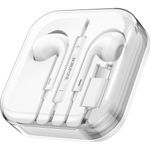 Casti In-Ear HOCO BM30 Max, Cu microfon, USB Type-C, 1.2m (Alb) fotografia produsului