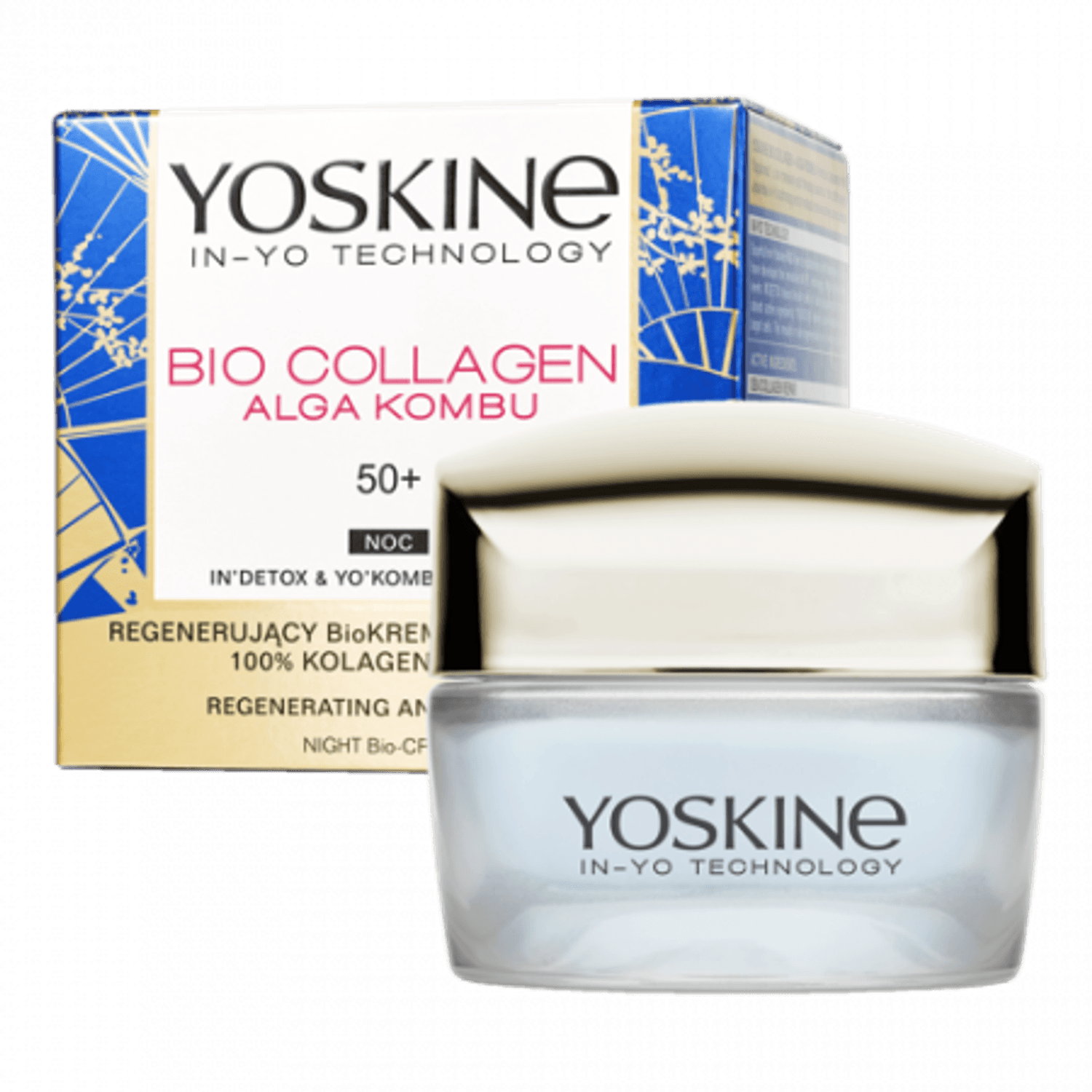 YOSKINE BIO COLLAGEN  CREMĂ DE FAȚĂ REGENERANTA ȘI ANTIRID, PENTRU TENUL 50+, DE NOAPTE fotografia produsului