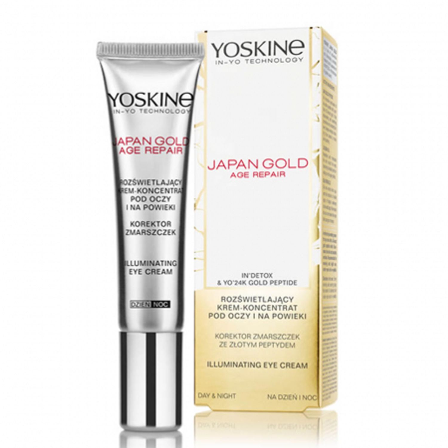 YOSKINE JAPAN GOLD CREMĂ ILUMINATOARE PENTRU ZONA OCHILOR, DE ZI ȘI DE NOAPTE fotografia produsului