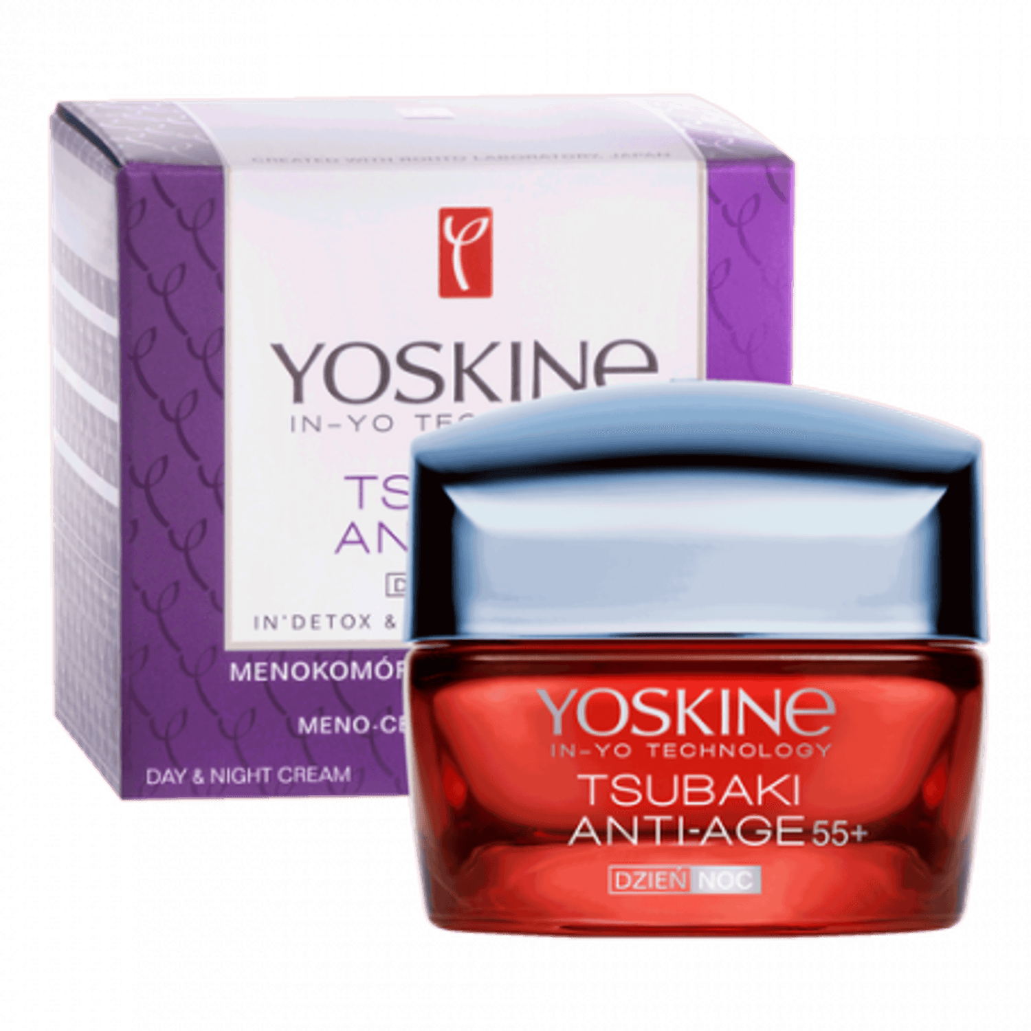 YOSKINE TSUBAKI ANTI-AGE CREMĂ ANTI-ÎMBĂTRÂNIRE 55+ DE ZI ȘI DE NOAPTE fotografia produsului