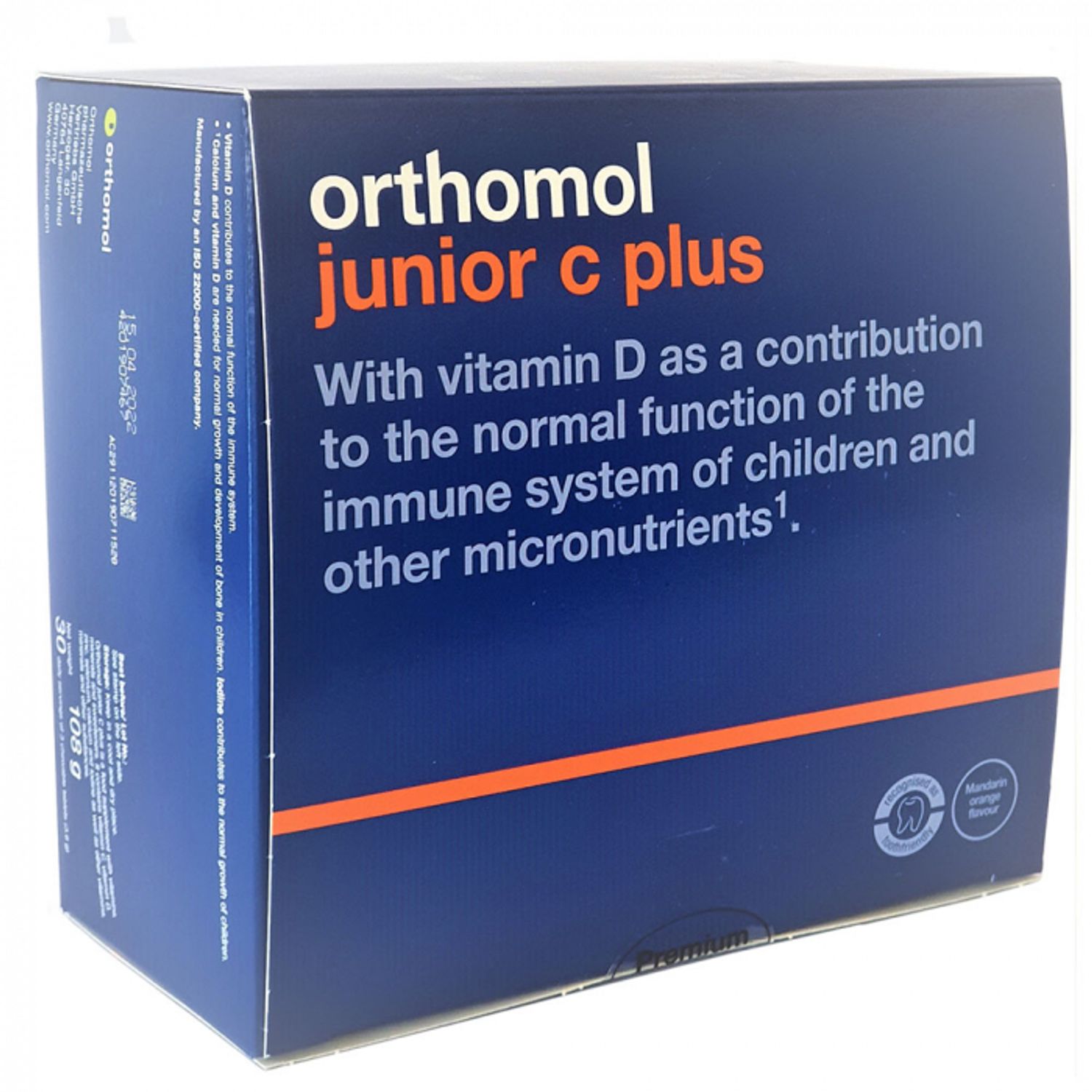 ORTHOMOL  JUNIOR C PLUS CU AROMA DE MANDARINA SI PORTOCALA fotografia produsului