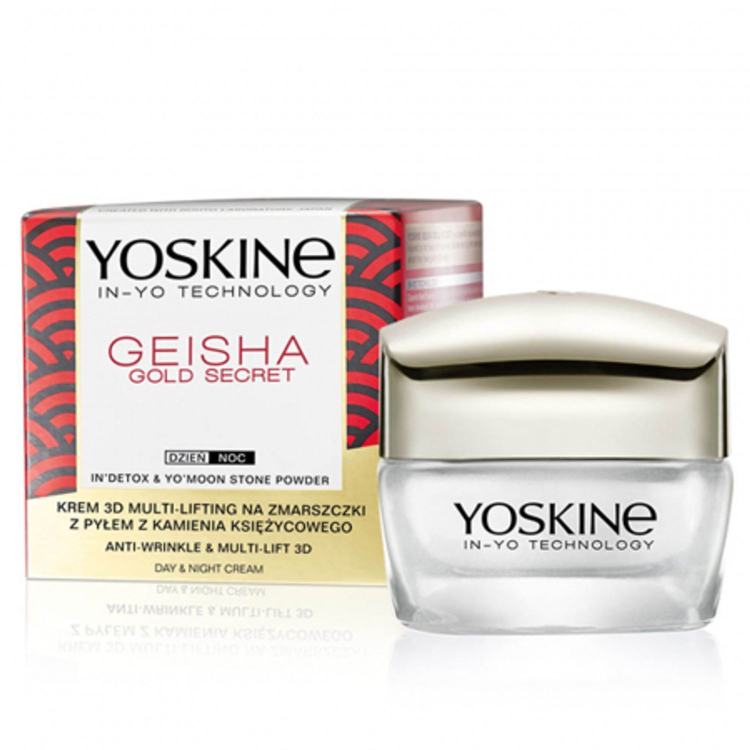 YOSKINE GEISHA GOLD SECRET CREMĂ DE FAȚĂ ANTIRID ȘI MULTI-LIFT 3D, DE ZI ȘI DE NOAPTE fotografia produsului