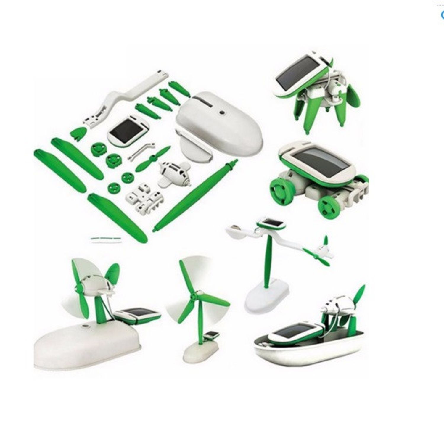 Kit robotic solar, jucarie educativa 6 in 1 fotografia produsului