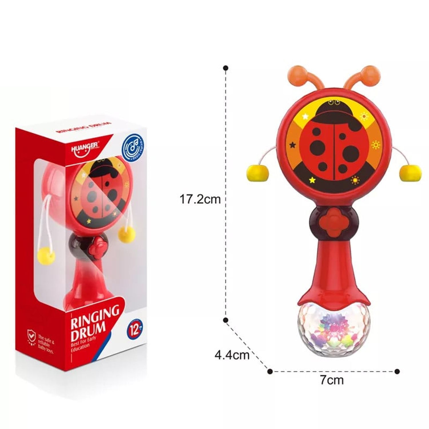 Jucarie zornaitoare Little Drum cu lumini fotografia produsului View 2 L