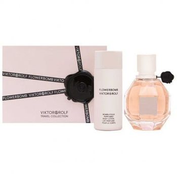 Set cadou Viktor & Rolf Flowerbomb (Apa de parfum 50 ml + Lotiune de corp 50 ml), pentru femei