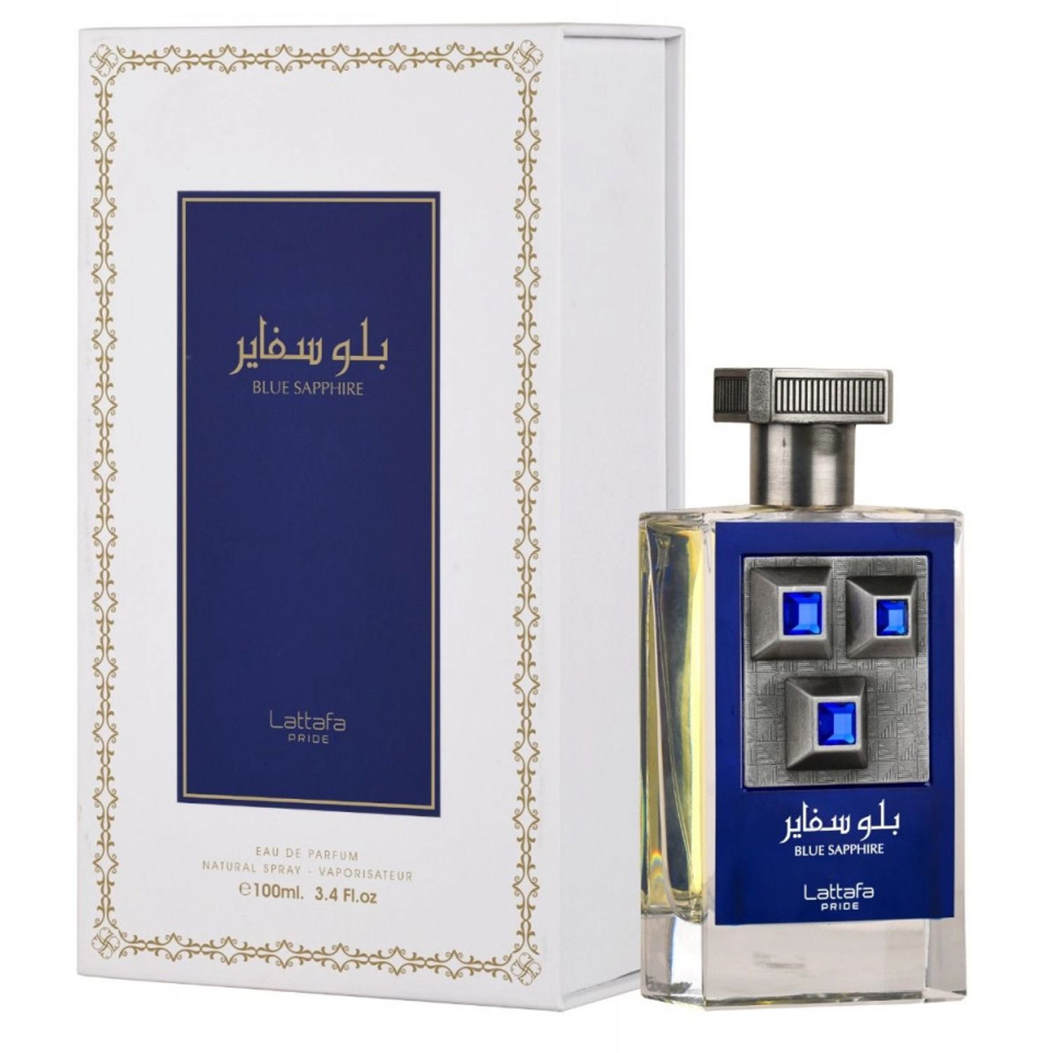 Apa de parfum Lattafa Blue Sapphire, 100 ml, unisex fotografia produsului