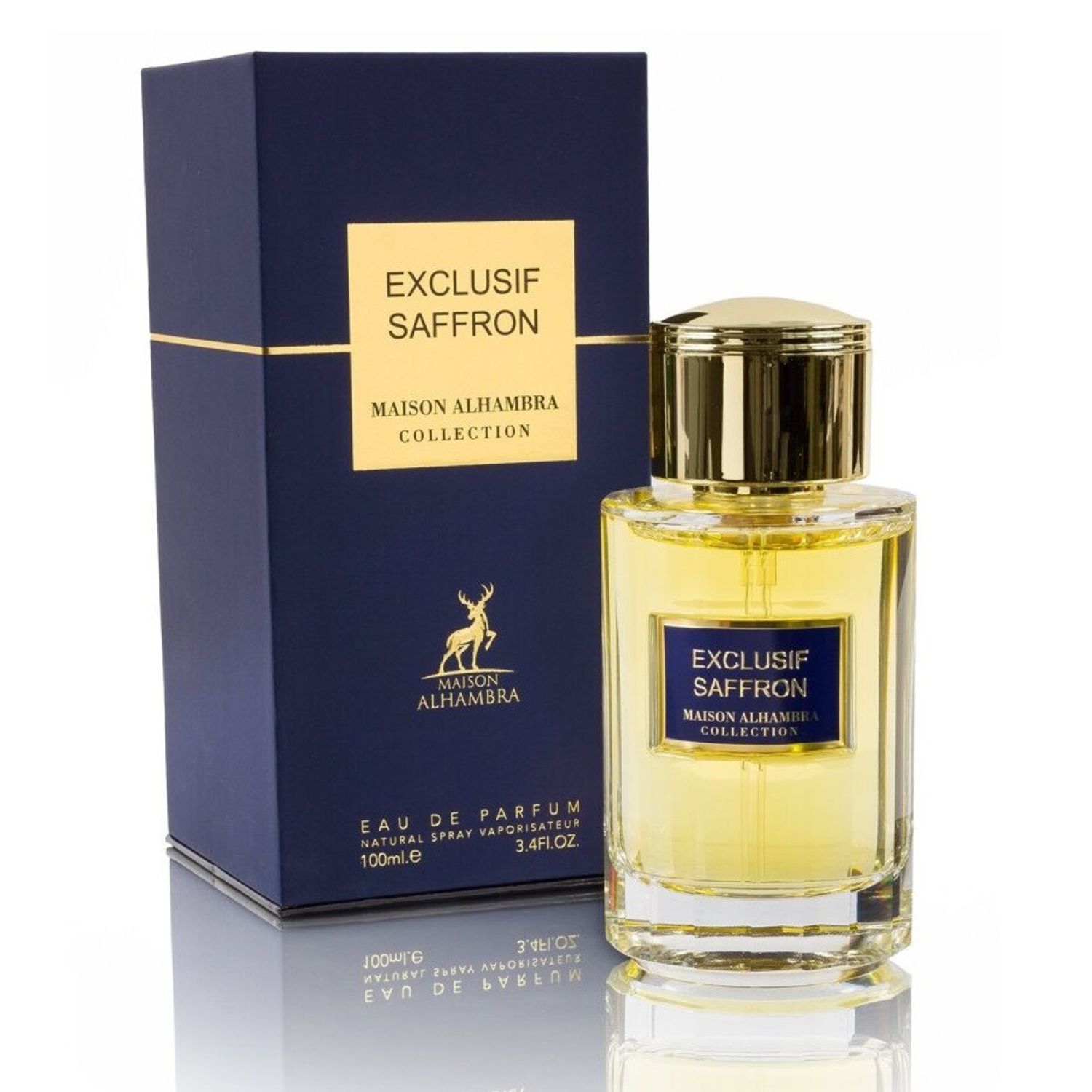 Apa de parfum Maison Alhambra Exclusif Saffron, 100 ml, unisex фото продукта