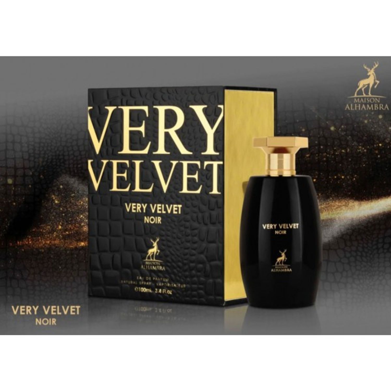 Apa de parfum Maison Alhambra Very Velvet Noir, 100 ml, pentru femei фото продукта View 2 L