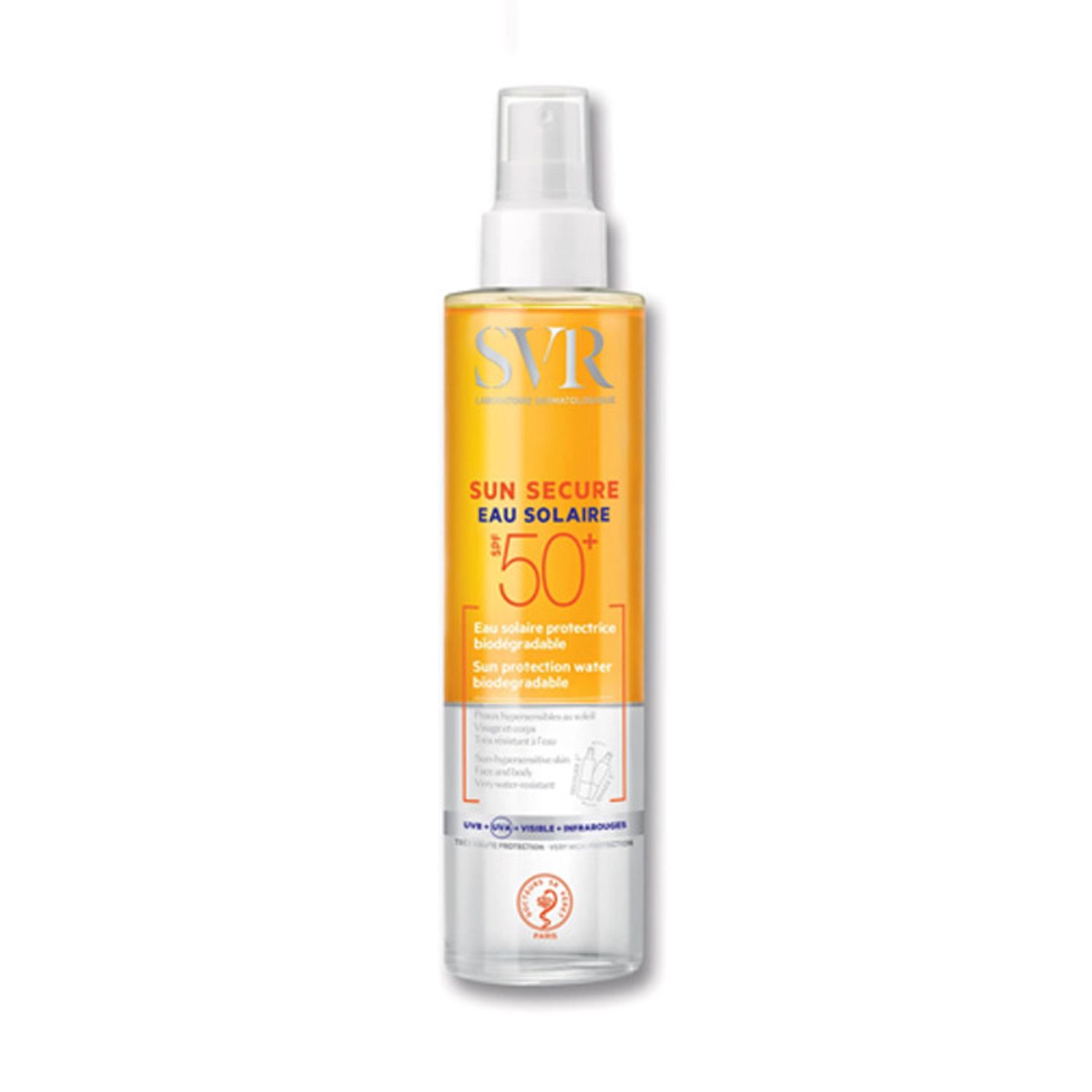Apa Solara biodegradabila SPF50+ SVR Sun Secure 200 ml fotografia produsului