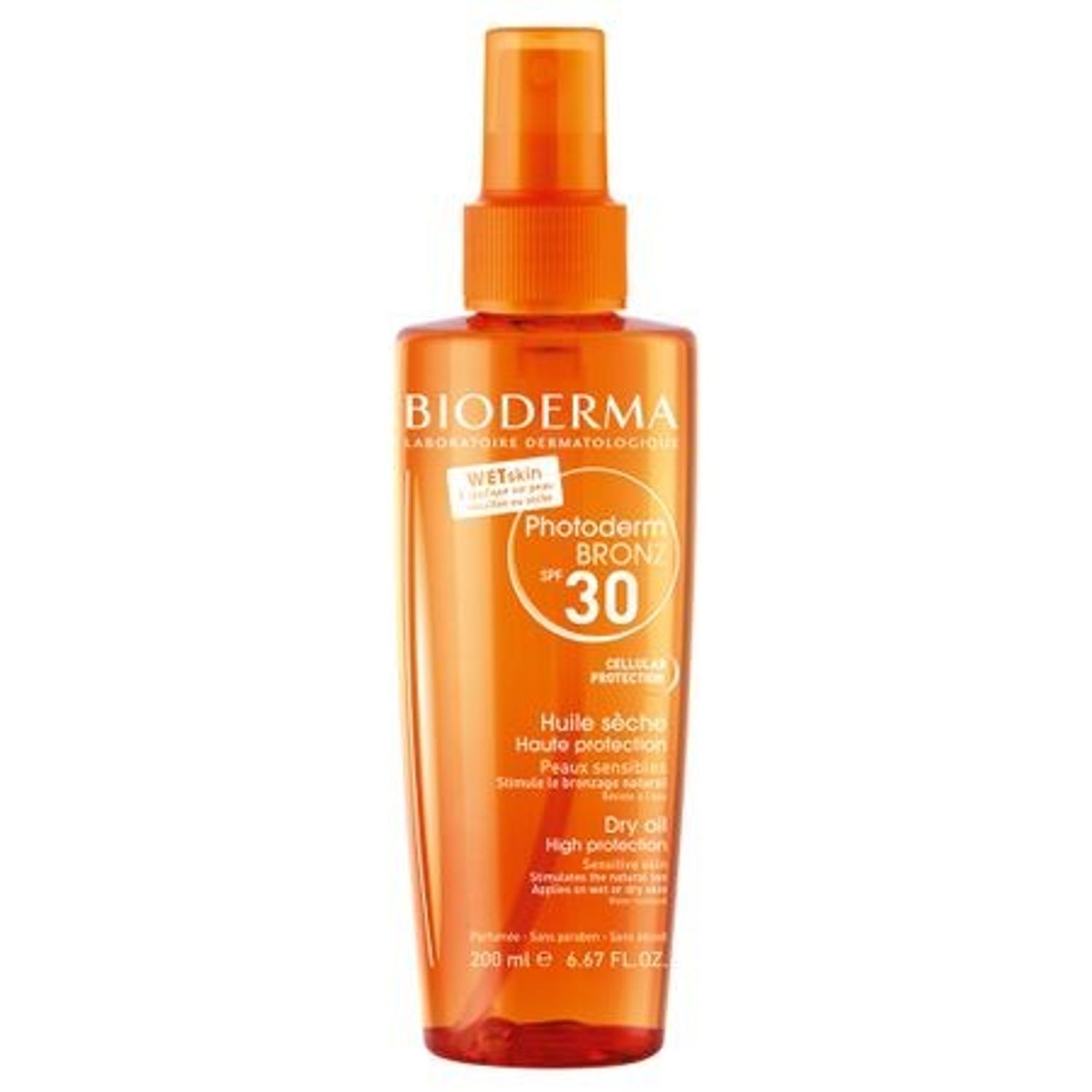 Ulei spray bronzant Bioderma Photoderm Bronz SPF 30, 200 ml fotografia produsului