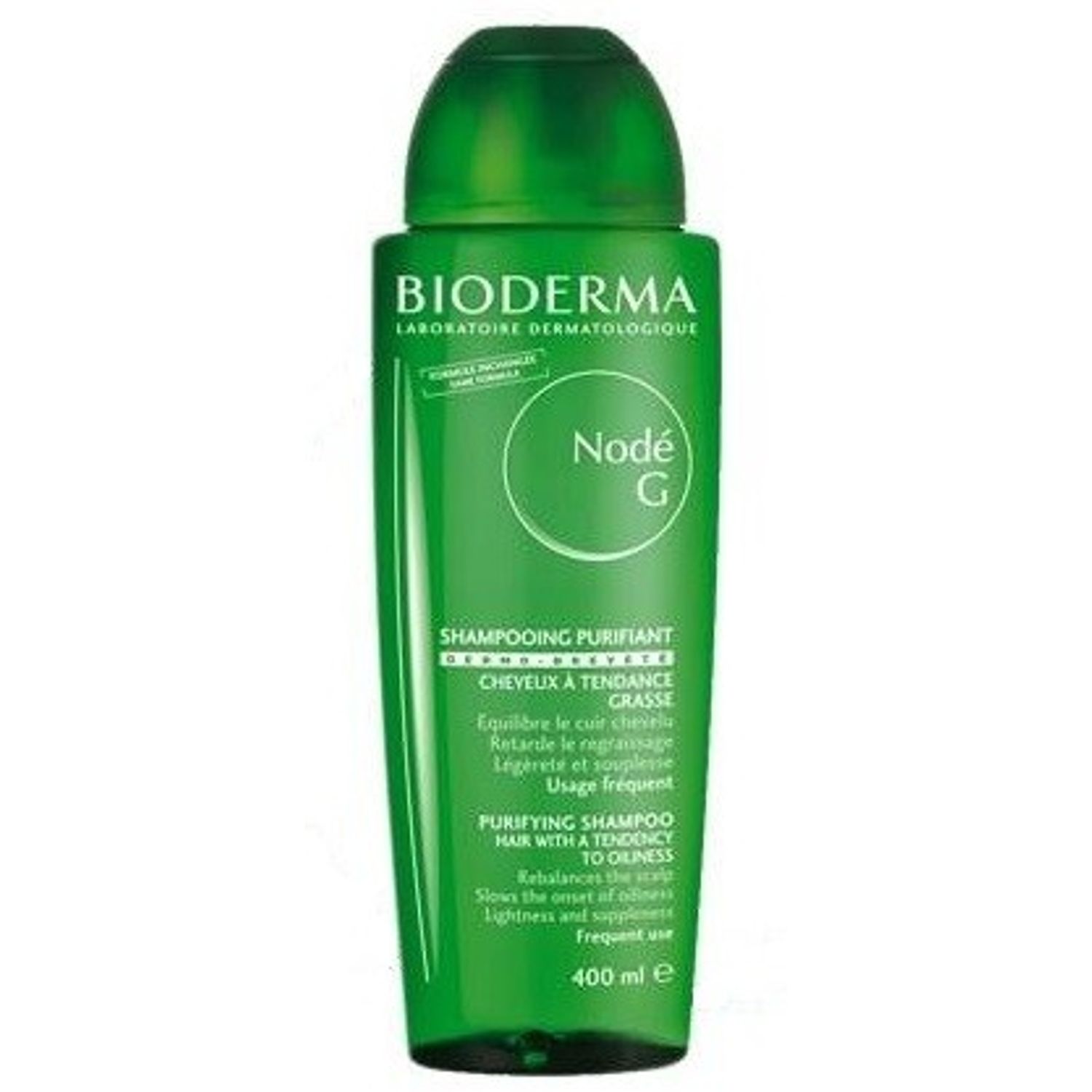 Sampon purifiant pentru par gras Node G Bioderma, 400 ml fotografia produsului