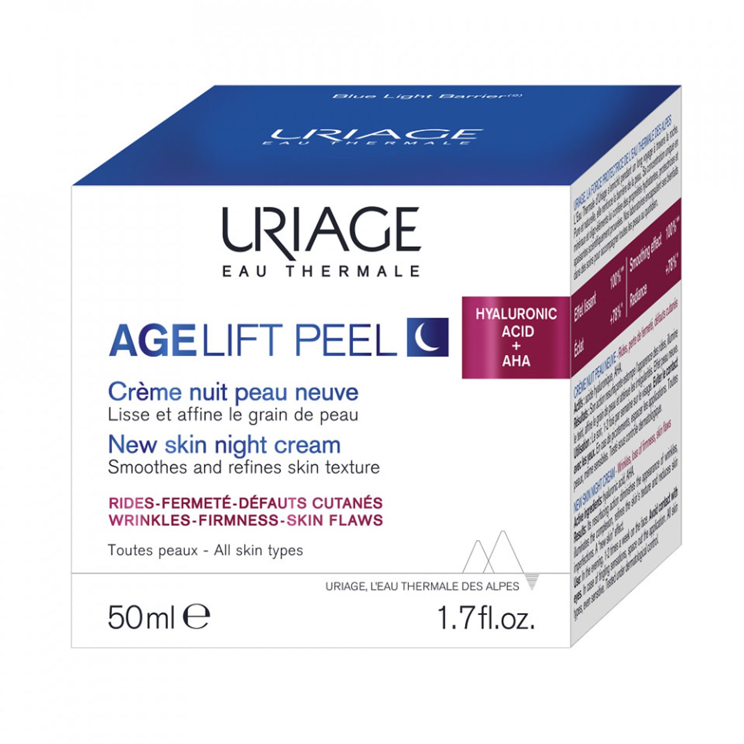 Crema de noapte peeling anti-ageing Uriage Age Lift, 50 ml fotografia produsului