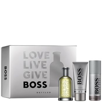 Hugo Boss Boss Bottled, Barbati, 100 ml Apa de Toaleta + 150 ml Gel de Dus + 150 ml Deodorant spray