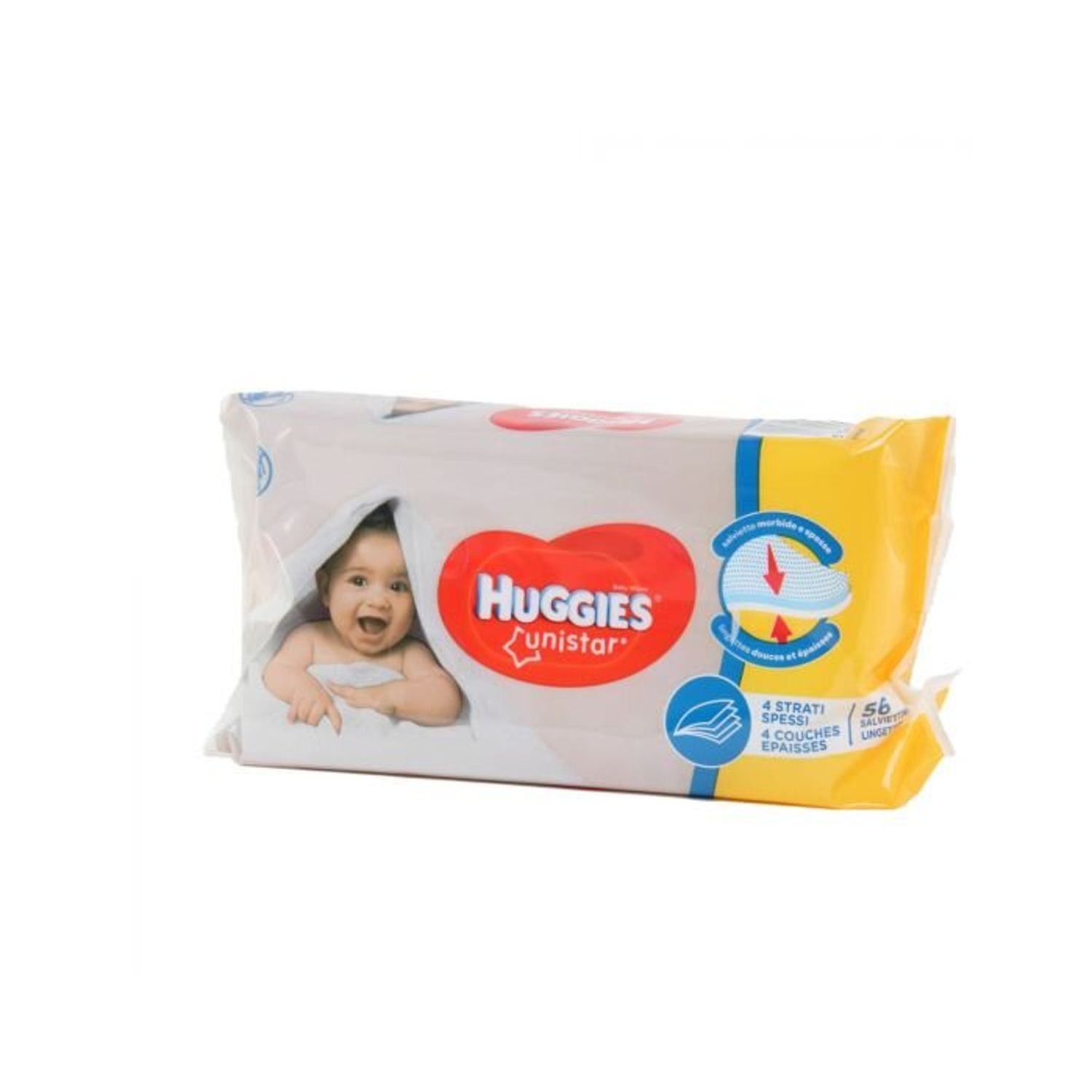 Servetele umede Huggies, Unistar, 56 buc fotografia produsului