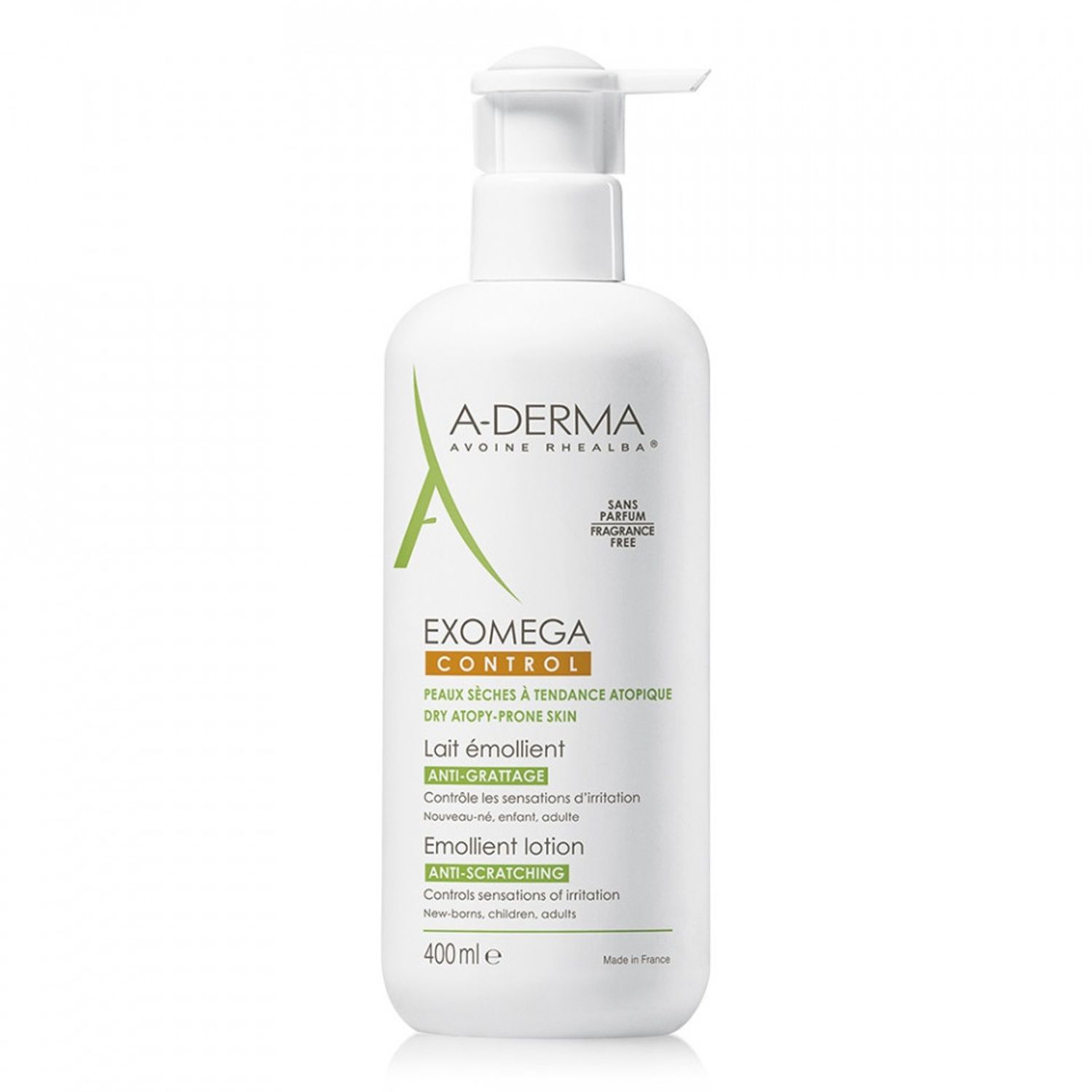 Lapte emolient A-Derma Exomega Control, 400 ml fotografia produsului