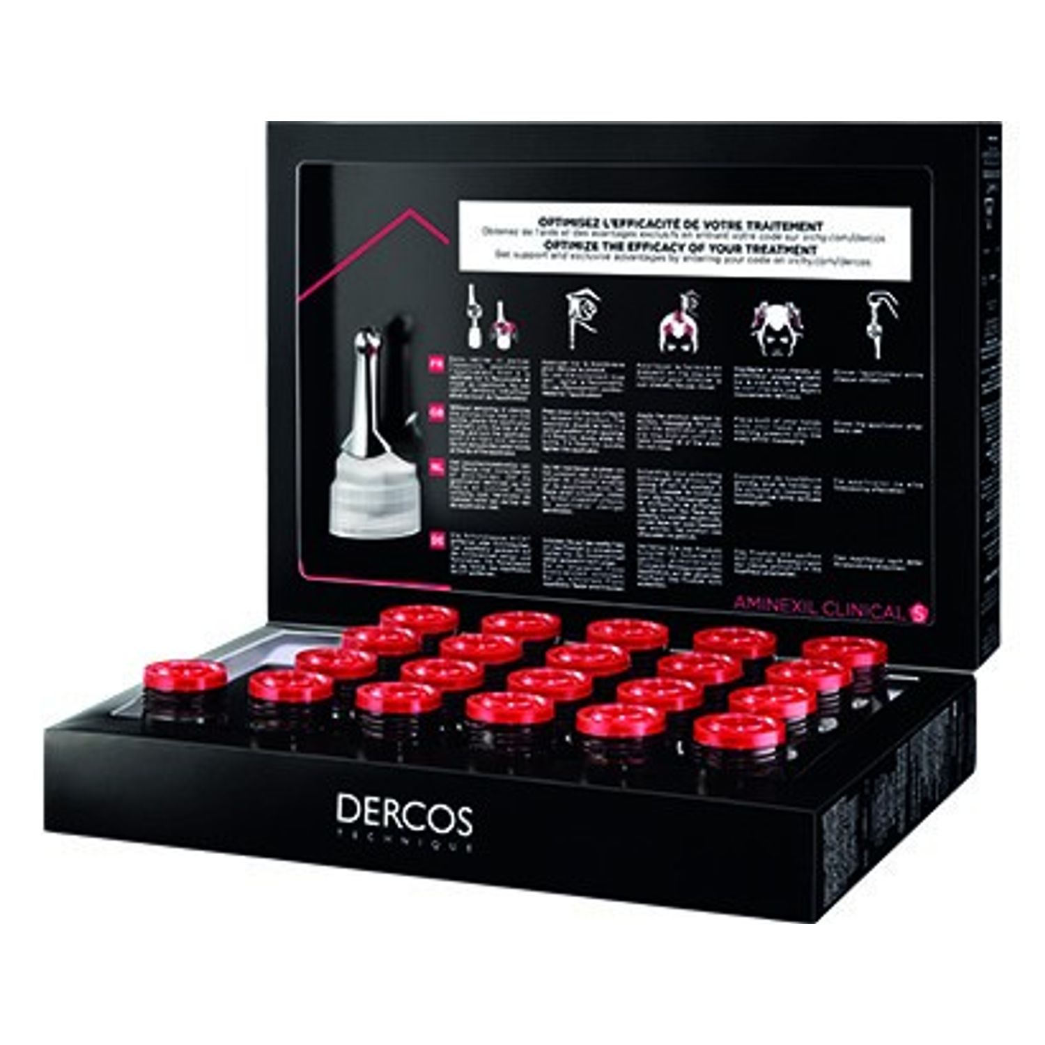 Tratament impotriva caderii parului pentru barbati Vichy Dercos Aminexil Clinical, 21 Fiole fotografia produsului View 2 L