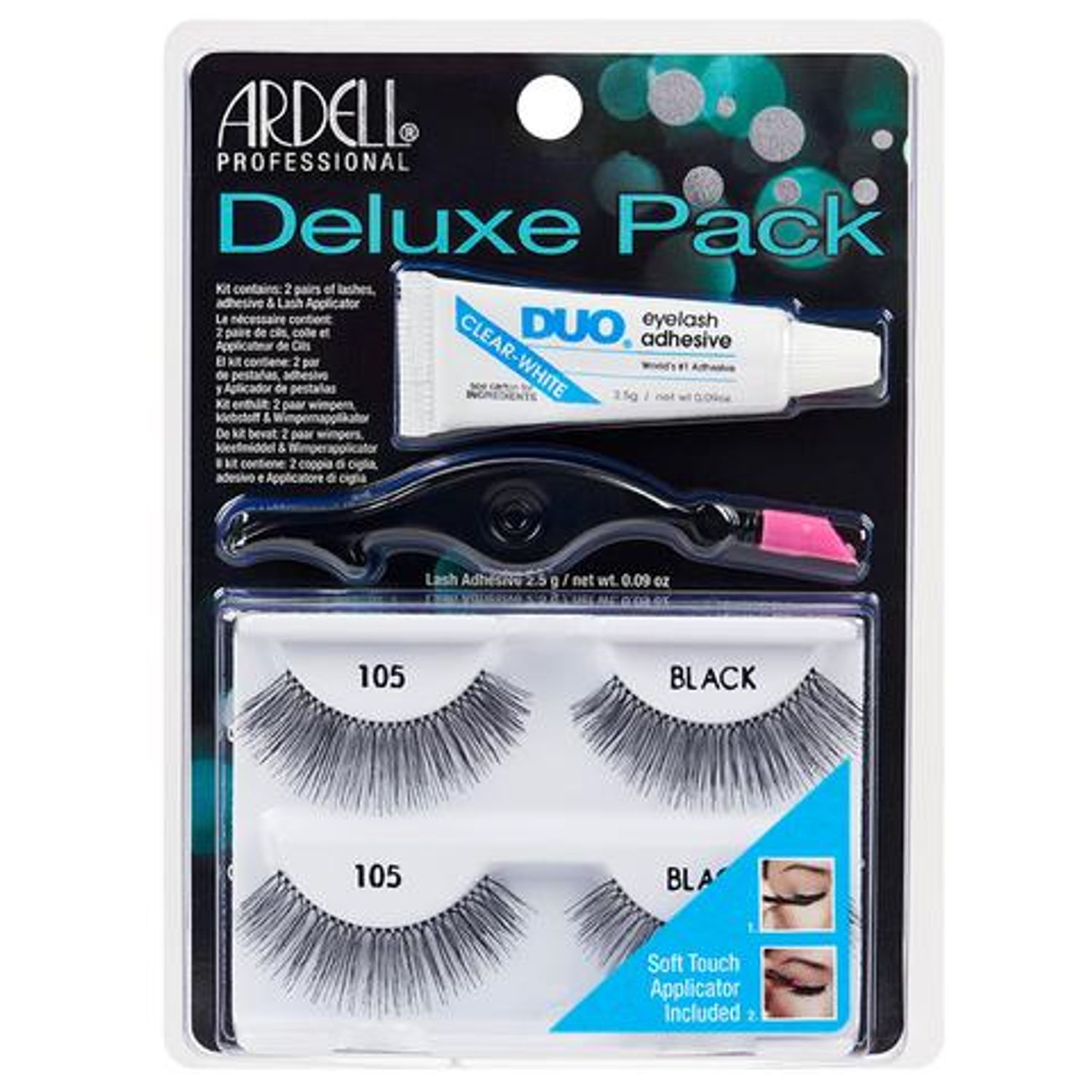 Kit Ardell Deluxe Pack 105 Black cu aplicator fotografia produsului