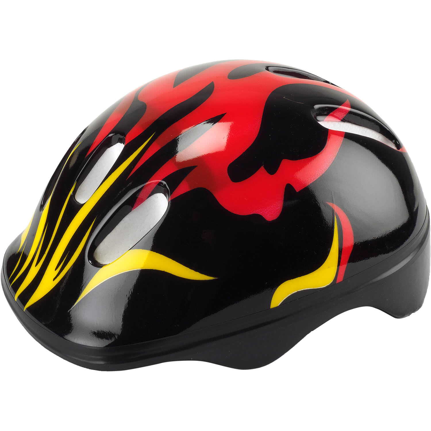 Casca protectie ActionOne Flames, marime 52-54 cm, neagra fotografia produsului
