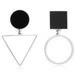 Cercei argintii, cu forme geometrice, Minora C23 fotografia produsului