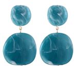 Cercei turquoise, acrilic, Paulina C20 OUT fotografia produsului View 2 S