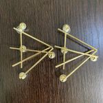 Cercei forma geometrica, cu perle, aurii, Kristabell C3 OUT fotografia produsului View 4 S