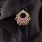 Cercei rotunzi colorati, Louella C5 fotografia produsului View 2 S