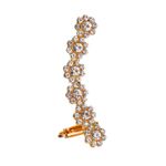 Cercel ear cuff, auriu, cu pietre, Marge fotografia produsului