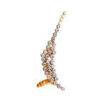 Cercel ear cuff, auriu, cu pietre, Margaux fotografia produsului