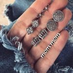 Set cercei, argintii, cu pietre, Monalise C9 fotografia produsului