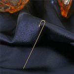 Cercel ear cuff, lung, auriu, Monja C20 fotografia produsului View 3 S