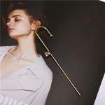Cercel ear cuff, auriu, cu piatra, Monya C21 fotografia produsului View 2 S