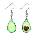 Cercei argintii, forma de avocado, Olesia C7 fotografia produsului