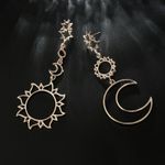 Cercei rose gold, soare si luna, Olefine C8 OUT fotografia produsului View 5 S