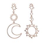Cercei rose gold, soare si luna, Olefine C8 OUT fotografia produsului View 8 S