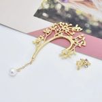 Cercei ear cuff, aurii, cu crengute, Robertine C2 fotografia produsului View 3 S