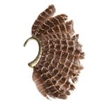 Cercel ear cuff, auriu, cu pene, Ritu C25 fotografia produsului View 3 S