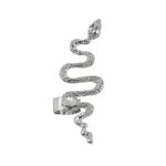 Cercel ear cuff, argintiu, forma de sarpe, Rissa C14 fotografia produsului