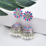 Cercei argintii, stil indian, cu clopotei, Ronit C4 fotografia produsului View 2 S