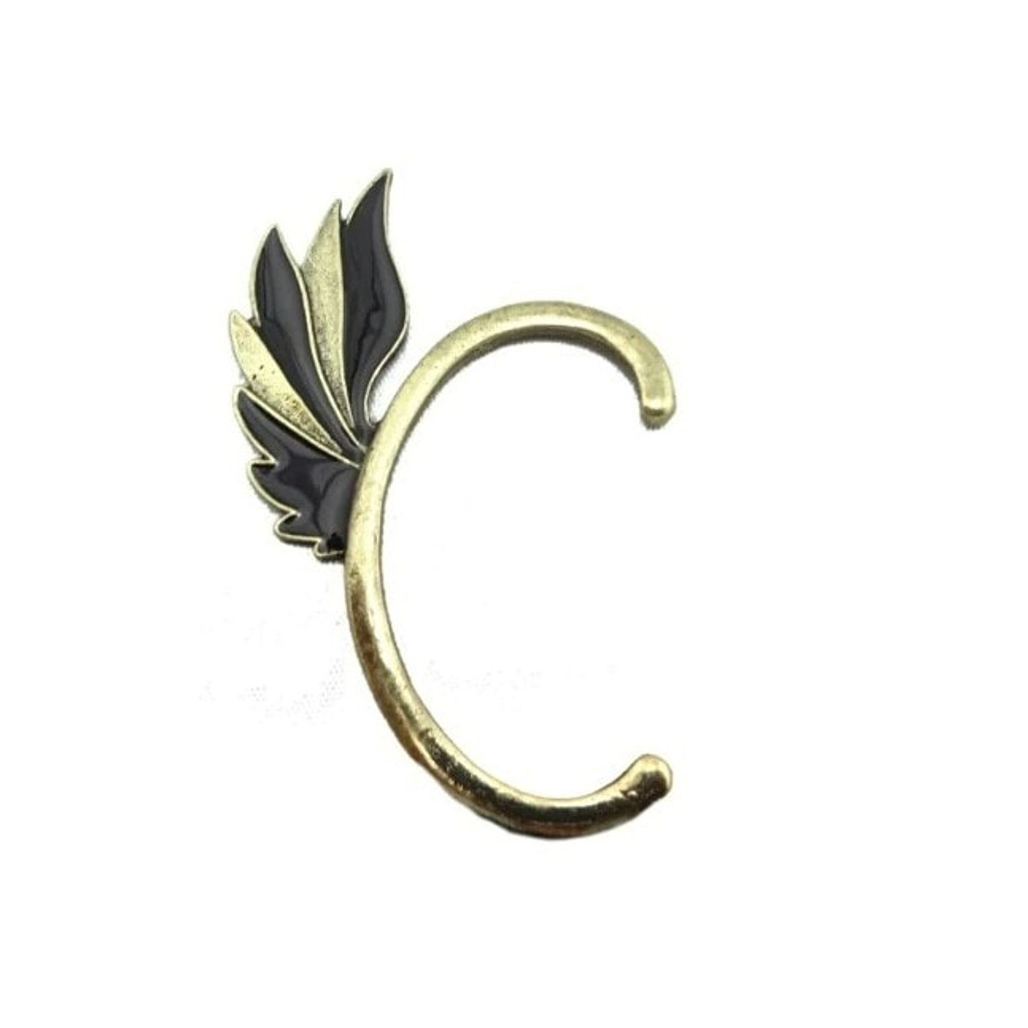 Cercel auriu, ear cuff, cu aripa, Rosalinn C6 fotografia produsului
