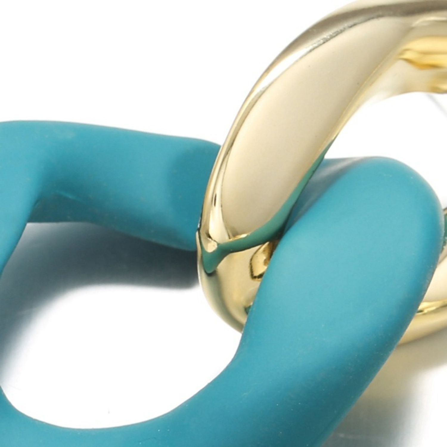 Cercei aurii, cu zale turquoise, Solfried C9 OUT fotografia produsului View 4 L