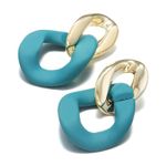 Cercei aurii, cu zale turquoise, Solfried C9 OUT fotografia produsului View 3 S
