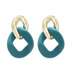 Cercei aurii, cu zale turquoise, Solfried C9 OUT fotografia produsului