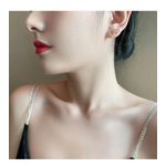 Cercei aurii, cu pietre, forma zig-zag, Athalia C18 fotografia produsului View 3 S