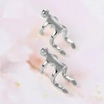 Cercei argintii, ear cuff, forma umana, Dagmar C19 fotografia produsului