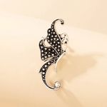 Cercel argintiu, ear cuff, forma de floare, Dino C9 fotografia produsului View 4 S